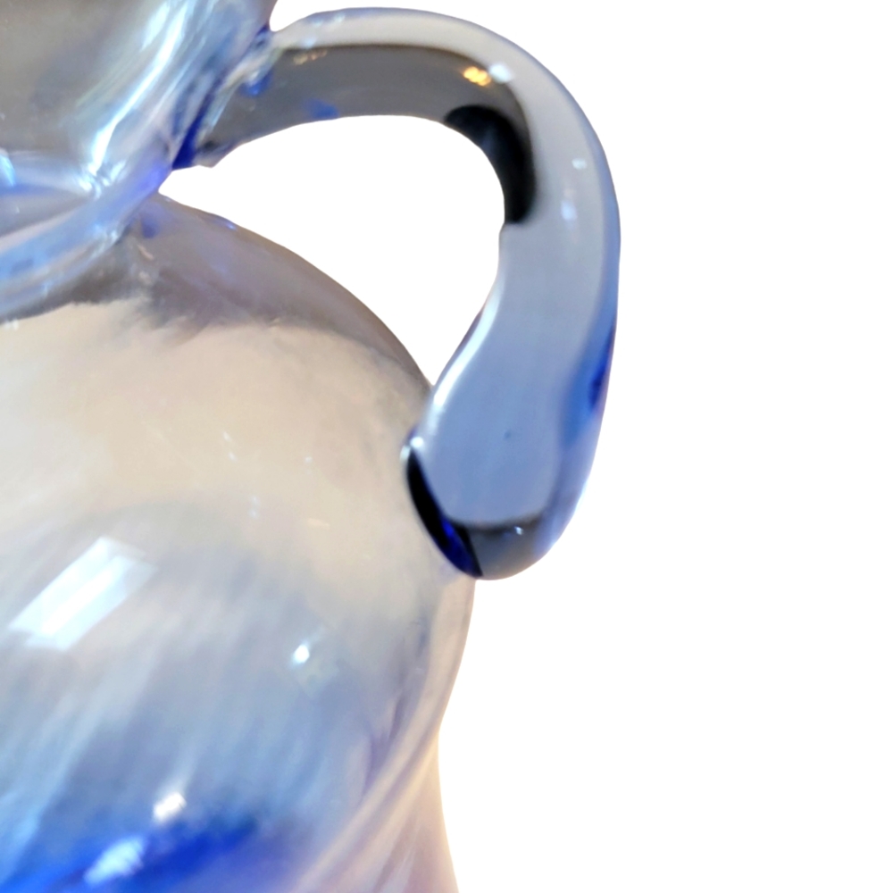 Blue Glass Vase - Picture 2 of 3